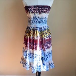 BEBE. Summer Breezy Strapless Tube Dress. Large.